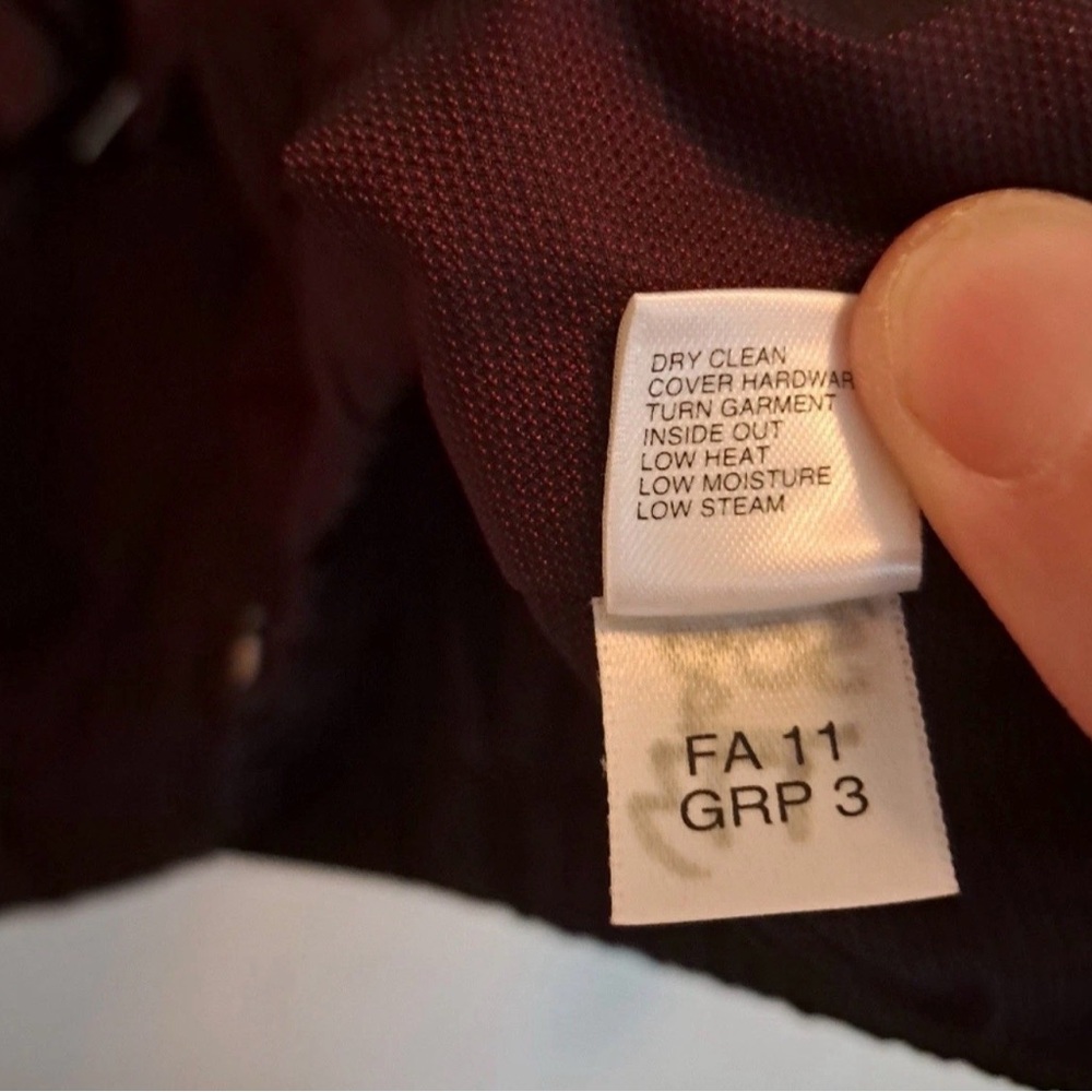 Burgundy Ruffle Jacket - Picture 8 of 11